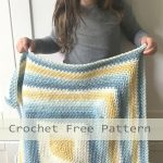 Moss Stitch Square Crochet Blanket Free Pattern