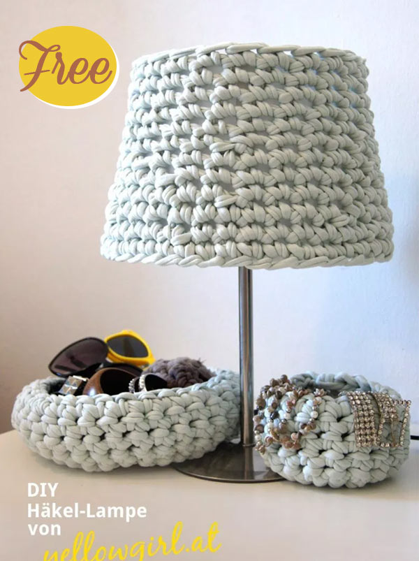 Granny Collage Lampshade Free Crochet Pattern