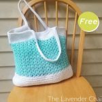 Tilted Heart Tote and Purse Crochet Free Pattern