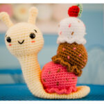 Amigurumi Ice Cream Snail Crochet Free Pattern