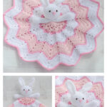 Bunny Lovey Blanket Free Crochet Pattern