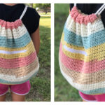 Cinch Sack Bag Crochet Free Pattern