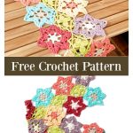 Flower Power Tablet Runner Free Crochet Pattern