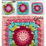 Flower Squares Crochet Free Pattern