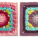 Flower Squares Crochet Free Pattern