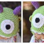 Littlest Monster Baby Hat Crochet Free Pattern