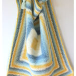 Moss Stitch Square Crochet Blanket Free Pattern
