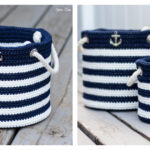 Nautical Basket Crochet Free Pattern