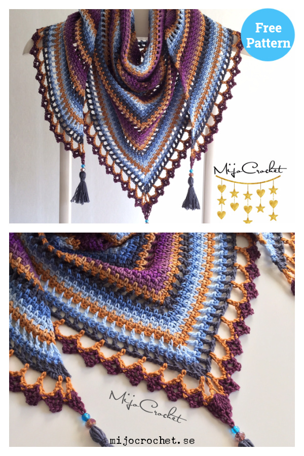 Taiga Shawl Crochet Free Pattern