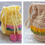 Tulip Wrist Purse Crochet Free Pattern