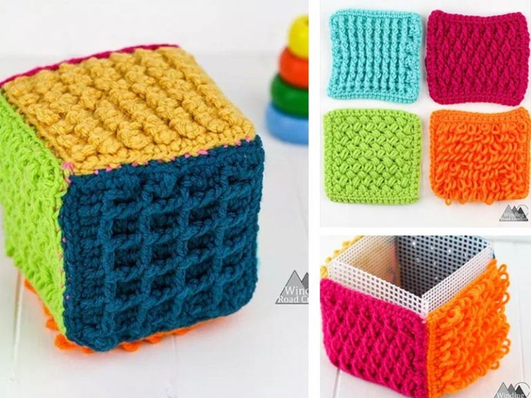 Crochet Sensory Toy Block Free Pattern