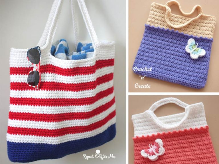 Crochet Patriotic Tote Bag Free Pattern
