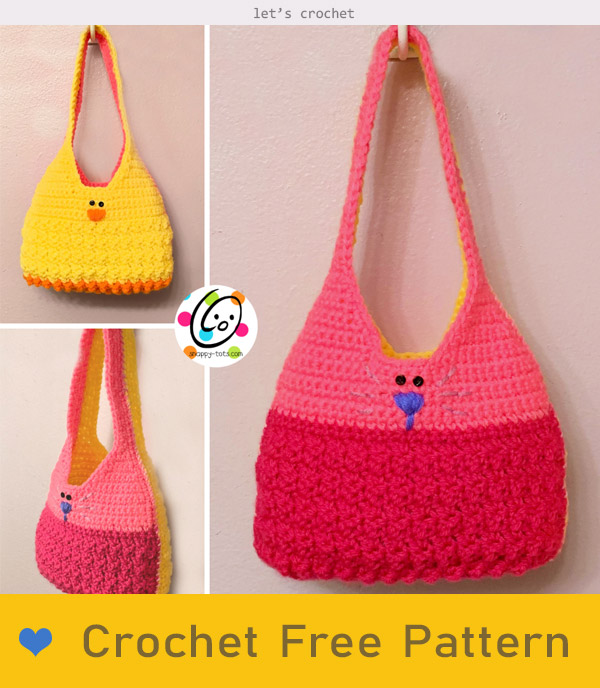 Girls Bag / Purse With Large Flower And Butterfly, Crochet Pattern  Pdf,easy, Great For Beginners, Pa on Luulla