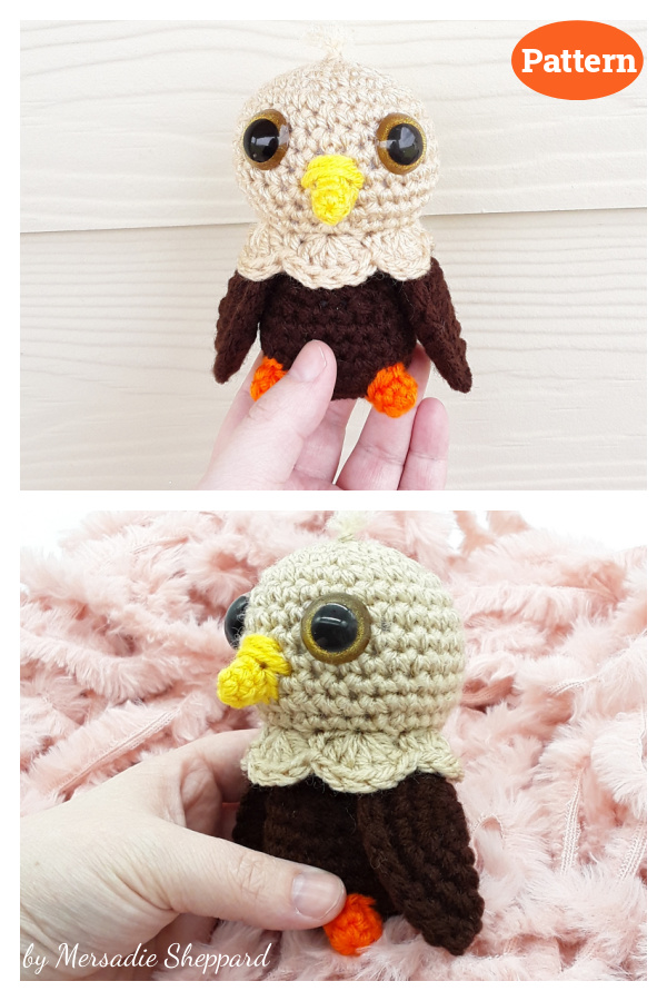 Baby Eagle Amigurumi Crochet Pattern