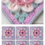 Blossom Flower Crochet Free Pattern