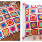 Bohemian Garden Cushion Crochet Free Pattern