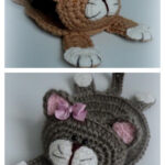 Cat Stand Under the Cup Crochet Free Pattern