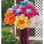 Crochet Color Flowers Free Pattern