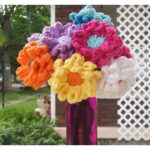 Crochet Color Flowers Free Pattern
