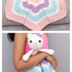 Kitty Cat Lovey Free Crochet Pattern