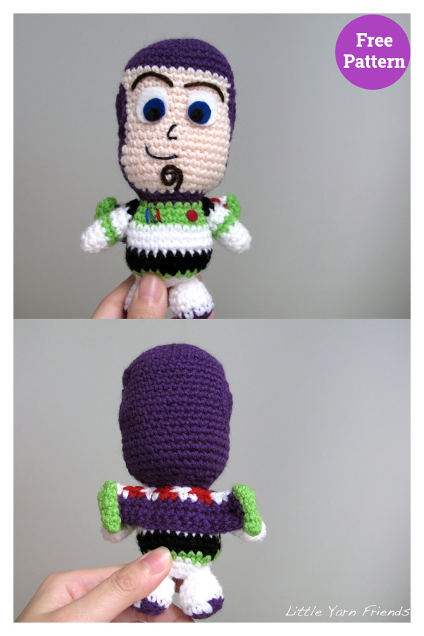 Lil' Buzz Lightyear Toy Crochet Free Pattern