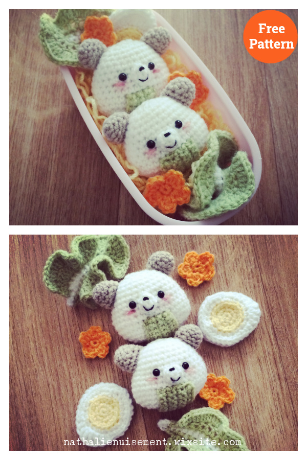 Onigiri Bear Crochet Free Pattern