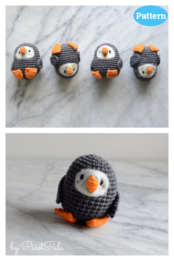 Pocket Sized Puffin Crochet Pattern