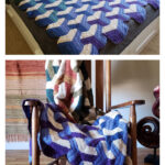 Tumbling Blocks Blanket Crochet Free Pattern