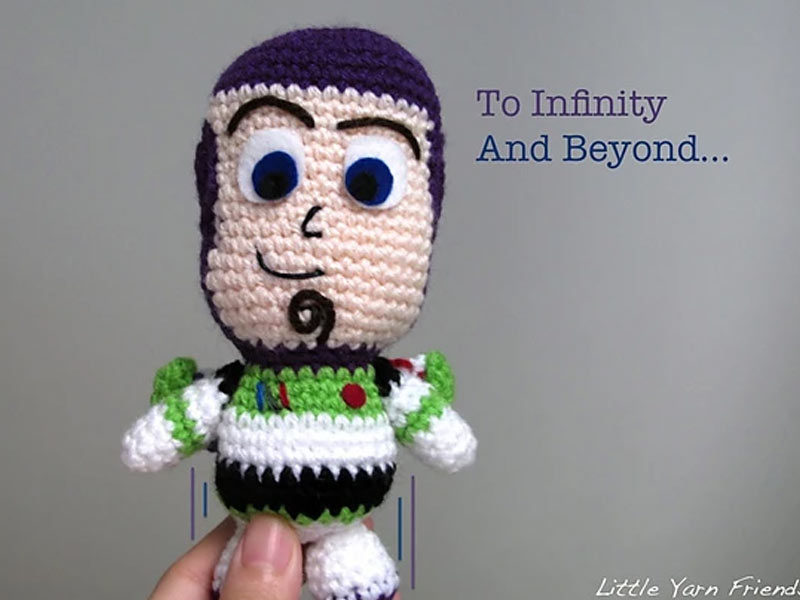 Lil' Buzz Lightyear Toy Crochet Free Pattern
