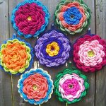 Fanciful Flower Potholders Crochet Free Pattern