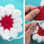 Flower in a Puff Stitch Free Crochet Pattern