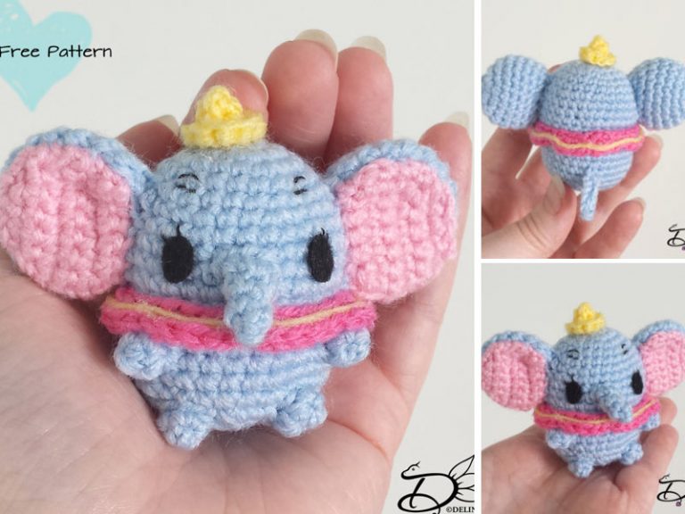 Dumbo Ufufy Elephant Amigurumi Crochet Free Pattern