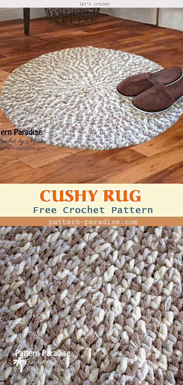 Crochet a Gorgeous Mandala Floor Rug Free Pattern