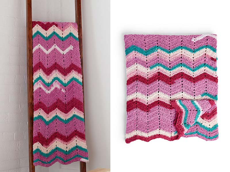 Breeze Afghan Blanket Free Crochet Pattern