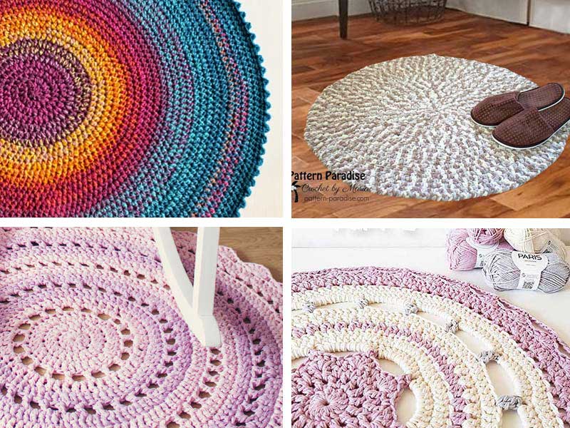 Crochet a Gorgeous Mandala Floor Rug Free Pattern