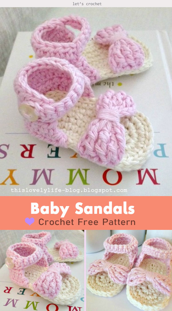Baby Sandals Crochet Free Pattern