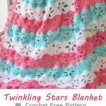 Twinkling Stars Blanket Crochet Free Pattern
