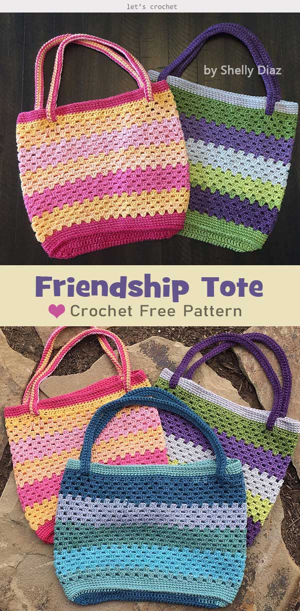 Summer Friendship Tote Crochet Free Pattern