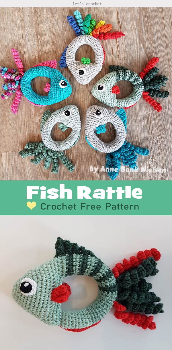 Fish Rattle Crochet Free Pattern