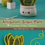 Crochet an Amigurumi Snake Plant Free Pattern