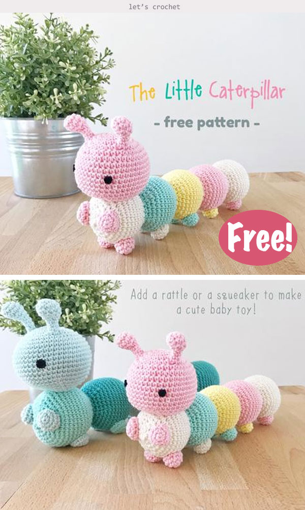 The Little Caterpillar Crochet Free Pattern