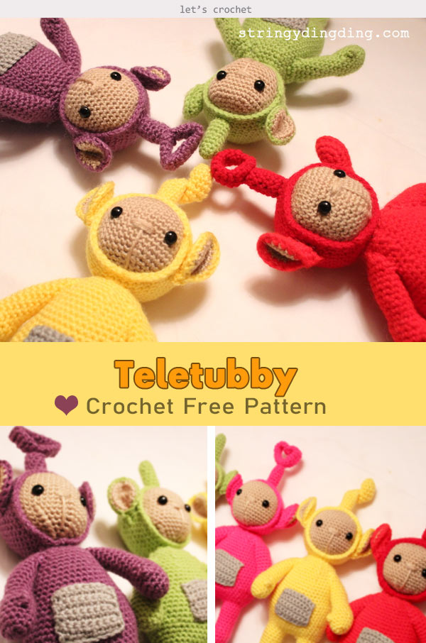 Amigurumi Teletubby Doll Toy Crochet Free Pattern