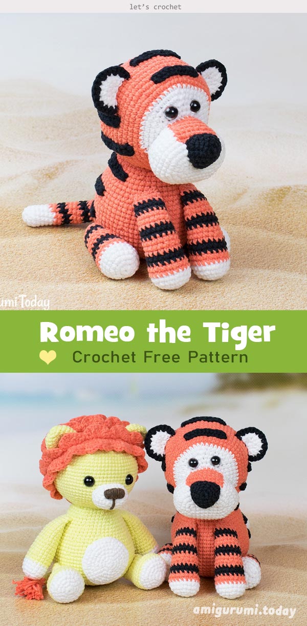 Romeo the Tiger Amigurumi Crochet Free Pattern