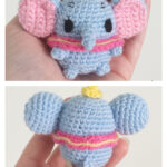 Dumbo Ufufy Elephant Amigurumi Crochet Free Pattern