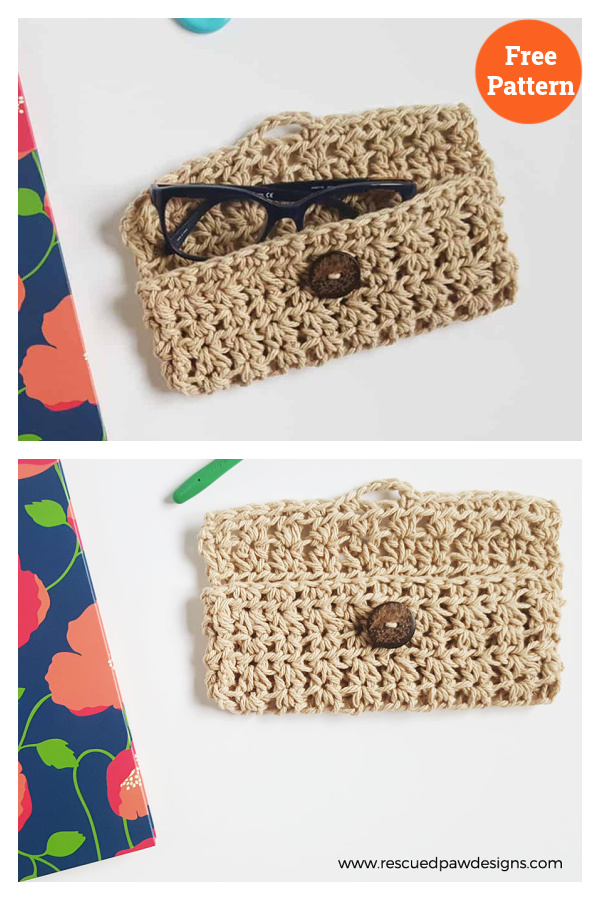 Glasses Case Crochet Free Pattern