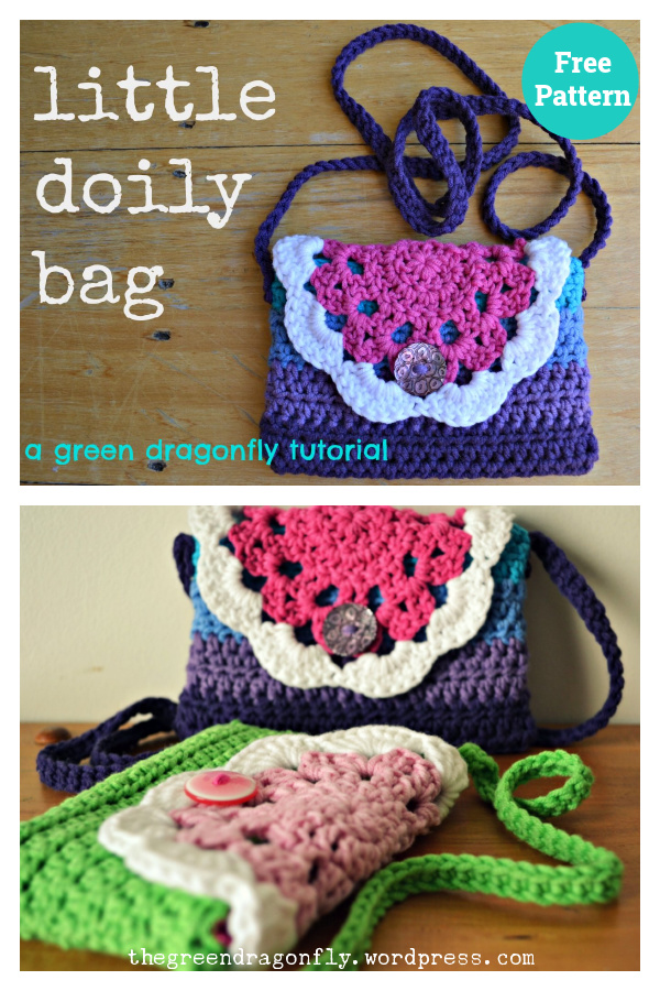  Little Doily Bag Crochet Free Pattern