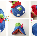 Monster Bath Mitt Free Crochet Pattern