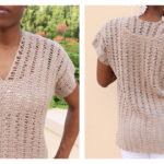 Open Waves Top Crochet Free Pattern