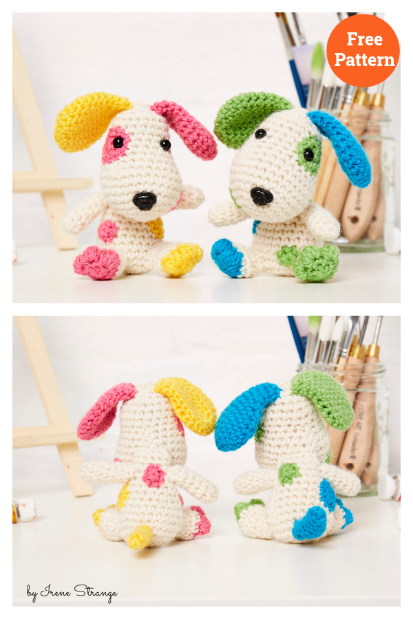 Pip and Patch Dog Crochet Free Pattern