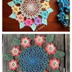 Rose Doily Flower Free Crochet Pattern